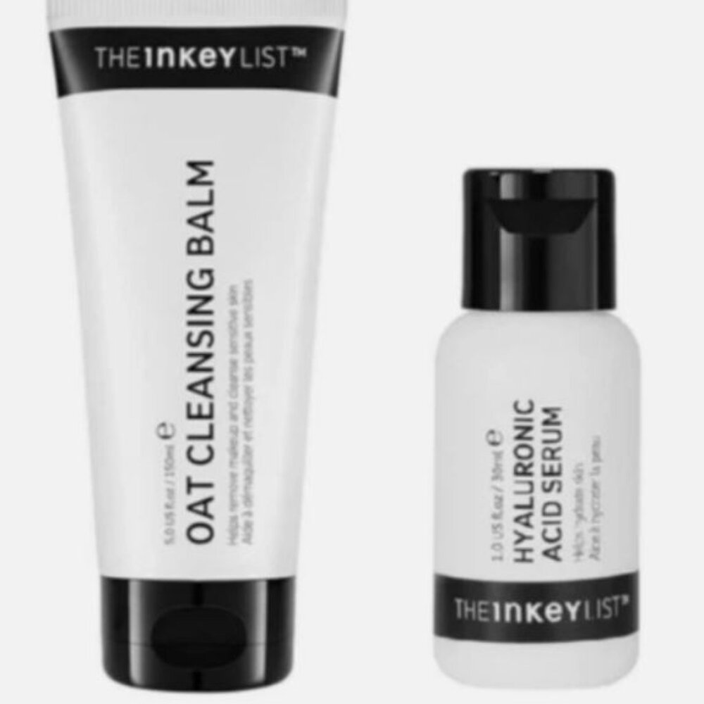 The INKEY List set - Oat Cleansing Balm 5 oz & Hyaluronic serum 1oz